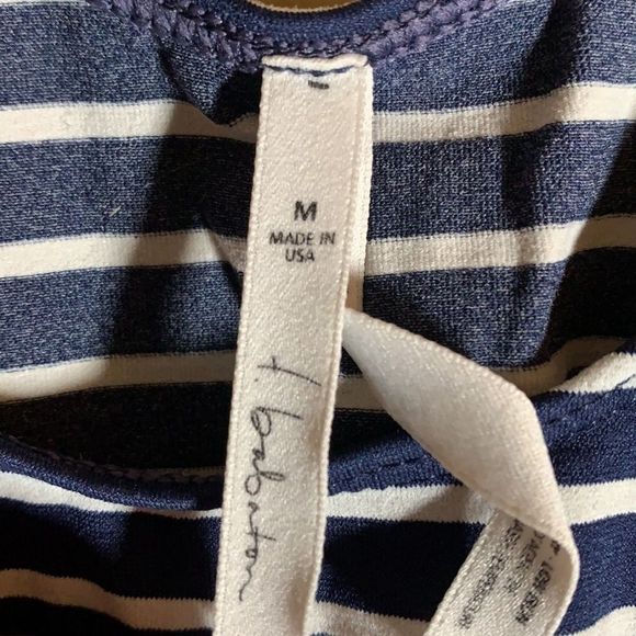 Babaton Navy and White Striped Tank Top - Picture 3 of 5